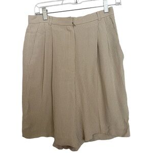Liz Claiborne Collection Tan Beige Wide Leg Style Bermuda Shorts Size 8